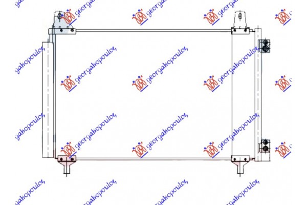 Ψυγειο A/C 1.2 Puretech Βενζινη - 1.5 Bluehdi Πετρελαιο (574x363) Opel Corsa F 23- - 610206400