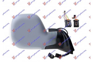 Καθρεφτης ΗΛΕΚΤ. ΘΕΡΜΑΙΝ. ΗΛ. ΑΝΑΚΛ. ΒΑΦΟΜ. (ΜΕ ΑΙΣΘ). (7+2 PIN) (Α ΠΟΙΟΤΗΤΑ) (CONVEX GLASS) Δεξια Citroen Berlingo Van 19- - 205107581