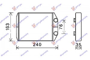 Ψυγειο Καλοριφερ (BR) (190x155x26) Renault Express 21- - 674606500