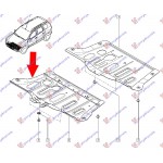 Ποδια Μηχανης Πλαστικη (2WD) Dacia Duster 10-17 - 222000840