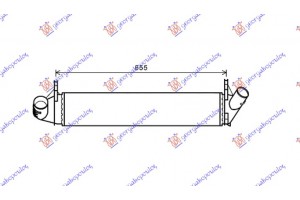 Ψυγειο INTER.1.5DCi (590x120x40) Dacia Sandero 08-12 - 015006220