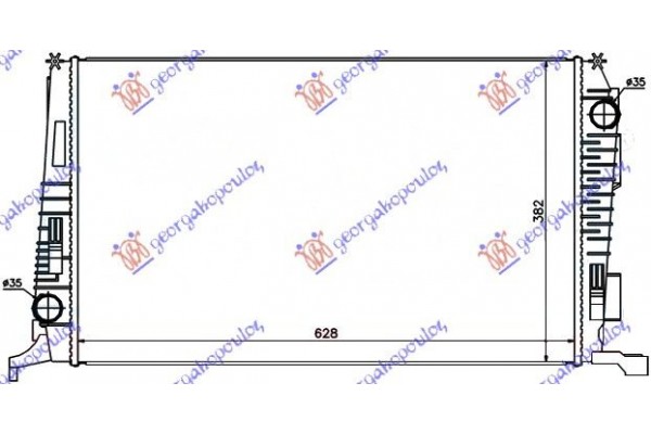 Ψυγειο 1,5 Dci (62.8x39) Dacia Duster 10-17 - 222006310