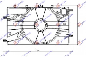 Βεντιλατερ Ψυγειου Κομπλε 1.4-1.6 TURBOBENZ-1.6-1.7-2.0 Cdti Chevrolet Cruze 13- - 235106460