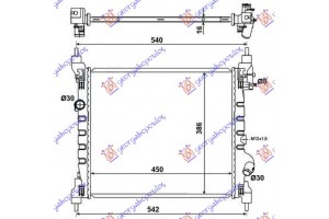 Ψυγειο 1,0-1,2i16V (45x39x17) Chevrolet Spark 10-13 - 236006300