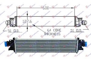 Ψυγειο INTER.1,3TD (60x129x64) Chevrolet Aveo SDN-H/B 12- - 237006200