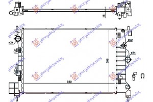 Ψυγειο 1.6 16v Βενζινη Μηχανικο (580x400x16) Chevrolet Aveo SDN-H/B 12- - 237006350