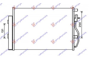 Ψυγειο A/C 1,2i-1,4i-1,6 16V (56.5x39.5) Chevrolet Aveo SDN-H/B 12- - 237006400
