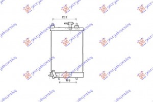 Ψυγειο 1.0i 12V (40x30x1,6) ΜΗΧΑΝ. Daihatsu Cuore 08- - 260206300