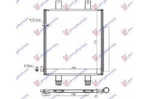 Ψυγειο A/C 1,0i 12V (31,8x37) Daihatsu Cuore 08- - 260206400