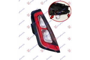 Φανος Πισω Led (ΧΩΡΙΣ ΠΛΑΚΕΤΑ) (ΓΙΑ Μοντελα Με Κουμπωτη ΠΛΑΚΕΤΑ) (Ε) Αριστερα Fiat Punto Evo 09-12 - 290005817