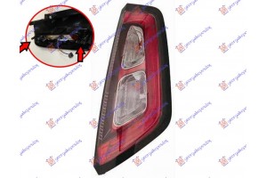 Φανος Πισω Led (ΧΩΡΙΣ ΠΛΑΚΕΤΑ) (ΓΙΑ Μοντελα Με Βιδωτη ΠΛΑΚΕΤΑ) Sport (ΜΑΥΡΟ ΠΛΑΣΙΟ) (Ε) Δεξια Fiat Punto Evo 09-12 - 290005901