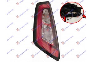 Φανος Πισω Led (ΧΩΡΙΣ ΠΛΑΚΕΤΑ) (ΓΙΑ Μοντελα Με Βιδωτη ΠΛΑΚΕΤΑ) Sport (ΜΑΥΡΟ ΠΛΑΣΙΟ) (Ε) Αριστερα Fiat Punto Evo 09-12 - 290005902