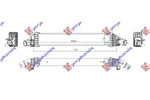 Ψυγειο Intercooler 2.0 Jtdm Πετρελαιο (650x113) Fiat Freemont 11- - 291606200