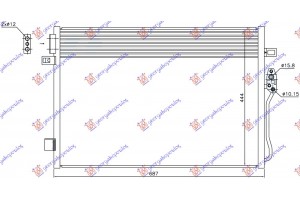 Ψυγειο A/C ΒΕΝΖΙΝΗ/ΠΕΤΡΕΛΑΙΟ Αυτοματο (645x460x16) Fiat Freemont 11- - 291606410