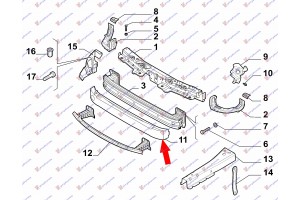 Αντιθορυβικο ΠΡΟΦΥΛ. Εμπρος (Γ) Fiat Doblo 09-15 - 294004900