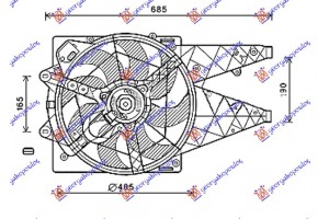 ΒΕΝΤΙΛ. ΨΥΓ. Κομπλε 1.3-1.6-2.0 JTD(-AC) Fiat Doblo 15- - 294106460