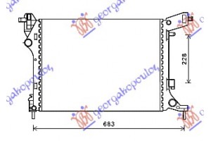 Ψυγειο 1,4i-16V (53,8x41,2x14) Fiat 500 L 17- - 297306310
