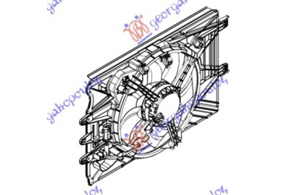 ΒΕΝΤΙΛ. ΨΥΓ. ΚΟΜΠ. -A/C 0.9-1.4T.-1,3JTD Fiat 500 L 17- - 297306460