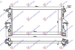 Ψυγειο Νερου 2.2 Hdi Πετρελαιο Μηχανικο +/-AC (ENGINE Puma C) (780x390x26) Peugeot Boxer 14- - 637006320