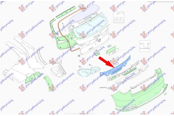 Ποδια Πισω H/B Fiat Tipo 16-21 - 300002050