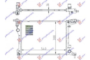 Ψυγειο Νερου 1.4 (70KW) Μηχανικο Βενζινη (540x410x16) Fiat Tipo 16-21 - 300006310
