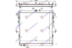 Ψυγειο Νερου 2.5 Βενζινη ΜΗΧΑΝΙΚΟ-ΑΥΤΟΜΑΤΟ (605x640) Ford Ranger 12-15 - 315106300