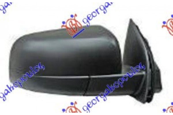 Καθρεφτης Μηχανικος Χειροκινητος Μαυρος (CONVEX GLASS) Δεξια Ford Ranger 15-19 - 315207401