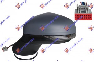 Καθρεφτης ΗΛΕΚΤ. ΘΕΡΜΑΙΝ. ΒΑΦΟΜ. (ΜΕ ΦΛΑΣ) 6 Pin (Α ΠΟΙΟΤΗΤΑ) (CONVEX GLASS) Αριστερα Ford Puma 20- - 316507502