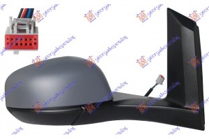 Καθρεφτης ΗΛΕΚΤ. ΘΕΡΜ. ΒΑΦΟΜ. (5 PIN) (Α ΠΟΙΟΤΗΤΑ) (ASPHERICAL GLASS) Δεξια Ford TRANSIT/TOURNEO Connect 19-22 - 317207511