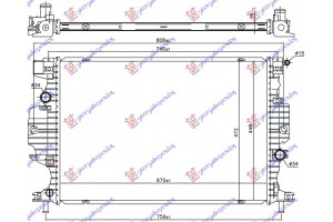 Ψυγειο Νερου 1.0 EcoBoost/2.0 Hybrid/2.5 16v Benzinh 1.5/1.6/(2.0 T7CE) TDCi/ECOnetic ΠΕΤΡΕΛΑΙΟ(670x448) Ford Mondeo 14- - 318106300