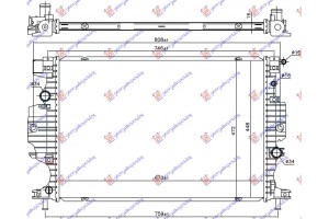 Ψυγειο Νερου 1.5/2.0 Ecoboost Benzinh (2.0 Tdci ΑΥΤΟΜΑΤΟ) Πετρελαιο (670x448x16) Ford Mondeo 14- - 318106310