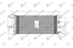 Ψυγειο A/C ΒΕΝΖΙΝΗ-ΠΕΤΡΕΛΑΙΟ (670x310x16) Ford Mondeo 19- - 318206400