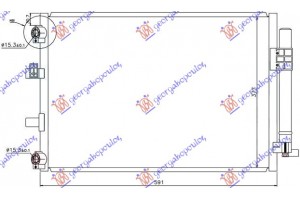 Ψυγειο A/C 1.0-1.6 ΒΕΝΖ-1.6 ΠΕΤ.(59x37,7 Ford Focus 11-14 - 320006400