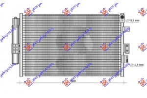Ψυγειο A/C 1.0 Ecoboost Βενζινη Αυτοματο (599x350x16) Κατω Παροχη Μηχανη Ford Focus 14-18 - 320106420