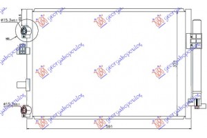 Ψυγειο A/C 1.6 Tdci (57,2x33,8) Ford Focus C-MAX 10-14 - 321006430