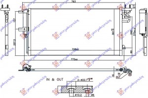 Ψυγειο A/C 1.5 Ecoboost (728x361x16) Ford Focus C-MAX 10-14 - 321006460