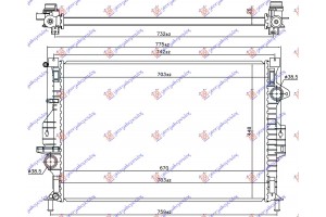 Ψυγειο Νερου 1.6 Ecoboost Βενζινη 2.0 Tdci Μηχανικο Πετρελαιο -15 (670x449x26) Ford Kuga 13-16 - 323006330