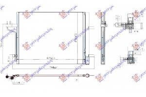 Ψυγειο A/C 2.5i 16V Βενζινη - 2.0 Tdci Πετρελαιο 13-15 (625x477x16) Ford Kuga 13-16 - 323006420