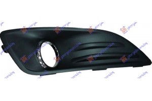 Διχτυ Προφυλακτηρα Εμπρος (ΜΕ Τρυπα Προβολεα & ΧΡΩΜΙΟ) Δεξια Ford Fiesta 13-17 - 324004811