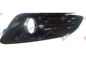 Διχτυ Προφυλακτηρα Εμπρος (ΜΕ Τρυπα Προβολεα & ΧΡΩΜΙΟ) (ΜΑΥΡΟ ΓΥΑΛΙΣΤΕΡΟ) Δεξια Ford Fiesta 13-17 - 324004813