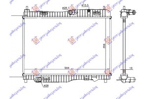 Ψυγειο 1.0i12V-1.0 +/-AC (55.8x35.2x1.8) Ford B-MAX 12- - 322006330