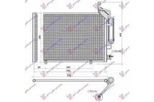 Ψυγειο A/C 1.0 Βενζινη (570x357) Ford Fiesta 13-17 - 324006470