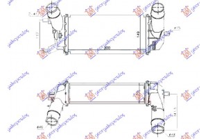 Ψυγειο Intercooler 1.0 Ecoboost Βενζινη (300x147x80) Ford Fiesta 17- - 324106200