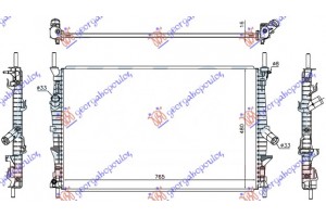 Ψυγειο 2.0-2.2 Tdci Πετρελαιο (765x460x16) RWD-4WD Ford Transit 13-19 - 325006300
