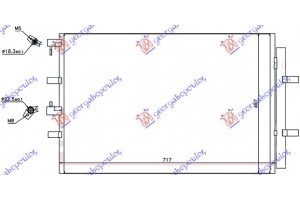 Ψυγειο A/C 2,2 Tdci (71,7x46,7) Ford Transit 13-19 - 325006400