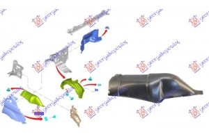 Θολος Εμπρος Πλαστικος Εσω Δεξια Ford TRANSIT/TOURNEO Custom 13-18 - 326000821