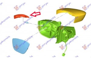 Φλας Πλαινο Καθρεφτη Αριστερα Ford KA+ 18- - 330105492