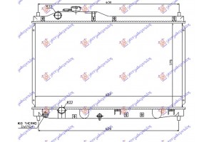 Ψυγειο Νερου 2,0i 16V Vtec (37,5x65,8x16 Honda S2000 01-09 - 340906300