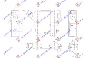 Ψυγειο Intercooler 1.6-2.2 i-DTEC Πετρελαιο (150x255x62) Honda CR-V 13-15 - 341106200