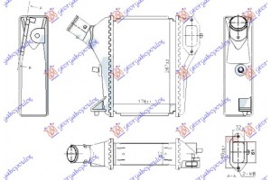 Ψυγειο Intercooler 1.6 i-DTEC Πετρελαιο (175x255x62) Honda CR-V 13-15 - 341106210